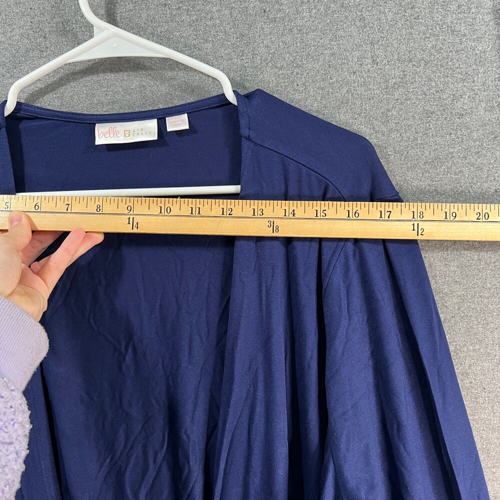 Belle by Kim Gravel Rayon Spandex Shrug Twilight, Large - Picture 8 of 10